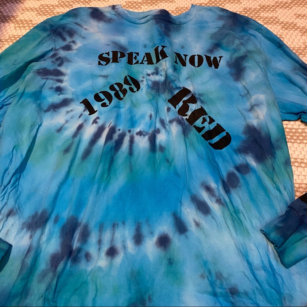 Custom tye dyed Taylor Swift eras long sleeve